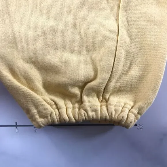 Vintage Russell Athletic Sweatpants Mens Extra Large Yellow Elastic Ankle USA - Picture 4 of 12